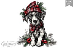 Christmas Dog Clipart Design - High Quality 300 Dpi Product Image 1