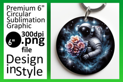 Creative Round Design Coaster Artwork , Astronaut Product Image 1