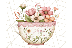 Cottagecore Kitchen Clipart, Vintage Country Floral Kitchen Product Image 4