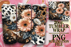 COZY VIBES 20oz TUMBLER WRAP, Leopard Prints Product Image 1