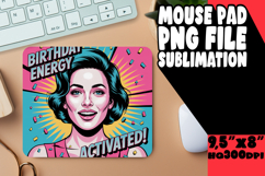 Enchanted Desk Pad PNG Style, Girl Quote Product Image 1