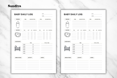 Editable Baby Daily Log Canva Template 3 Product Image 3
