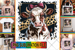 Sweet TSHIRT Gift Ideas PNG, Cute Cow Product Image 1