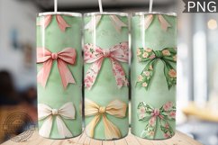 Spring Fling Bow Tumbler Wrap -High Quality 300 Dpi Product Image 1