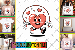 Cheerful TSHIRT Sublimation Ideas, Valenines Heart Product Image 1