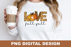 Love Fall Christian PNG Sublimation Design Product Image 3