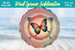 Cute butterfly windspinner |Summer Wind spinner sublimation Product Image 1