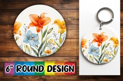 Spring Serenade - Circle Sublimate Elegance Round Product Image 1