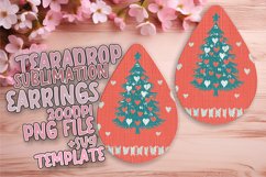 Dynamic Teardrop Earrings Template PNG , Holiday Product Image 1