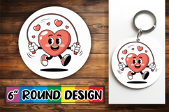 Bright Round Designs for Kids PNG, Valenines Heart Product Image 1