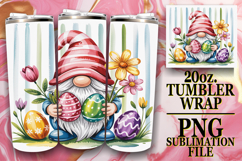 Cheerful Reflections 20oz tumbler wrap, Easter Gnomes Product Image 1
