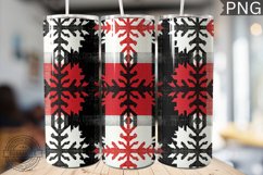 Christmas Snowflake Tumbler Wrap - High Quality 300 Dpi Product Image 1