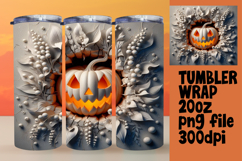 LUXURIOUS 20oz Tumbler Artwork , 3D Pumpkin Product Image 1