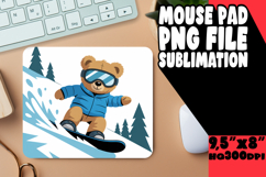 CHEERFUL MOUSE MAT GIFT INSPIRATION, Cute Bear Product Image 1