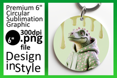 Sophisticated Round Design Car Coaster , Cute Dino Product Image 1