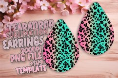 Bold Glittery Leopard Print Teardrop Earring Patterns Product Image 1