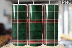 Green Christmas Plaid Tumbler Wrap - High Quality 300 Dpi Product Image 1