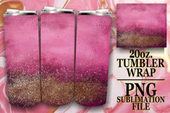 Glitzy Leopard Print Tumbler Design: Sublimation - 20oz Product Image 1