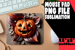 VIBRANT DESK MAT PNG INSPIRATION, 3D Pumpkin Product Image 1