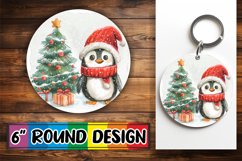 Winter Watercolor Animals Sublimation for Keychain Product Image 1