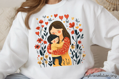 Mothers Day Folk Art Sublimation PNG Product Image 1
