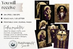 Christian Bible Journaling Digital Paper Religious Ephemera Product Image 2