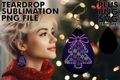 VIBRANT Teardrop Earrings Design Ideas, Neon Xmas Product Image 1