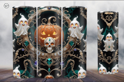4 Spooky Tumbler Wrap Sublimations, 20 oz Product Image 2
