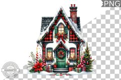 Christmas House Sublimation - Clipart PNG Design Product Image 1