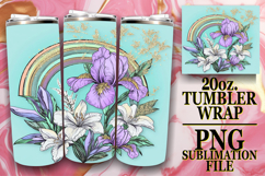 JOYFUL GIFT 20oz TUMBLER WRAP, Rainbow Product Image 1