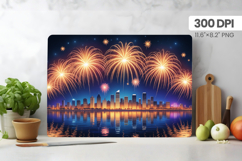 Happy New Year Cutting Board PNG Festive New Year's Eve 2026 Product Image 1