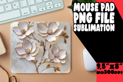 LUMINOUS mouse pad Gift Ideas, 3D Flower Product Image 1