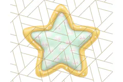 Cute Puffy Star Clipart PNG, 3D Glossy Pastel Stars Clip Art Product Image 3