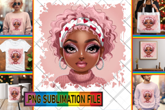 Unique Tote Bag Designs PNG, Afro Girl Product Image 1
