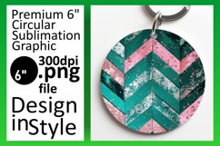 Sparkly Glitter Stripe Round Design Product Image 1
