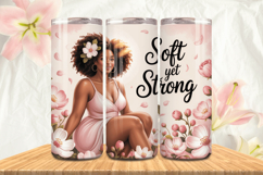 Black Girl Magic Black Woman Positive mind 20oz Tumbler wrap Product Image 1