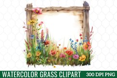 Watercolor Grass Clipart Product Image 1