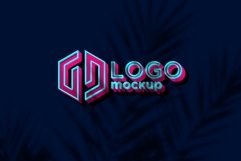 Pink Extrude Logo Mockup Template Product Image 1