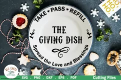 Christmas Sharing plate, Giving plate SVG,DXF,PNG,EPS,PDF Product Image 1