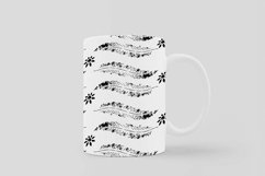 Black &amp; White Floral V03 Seamless Patterns Collection Product Image 2