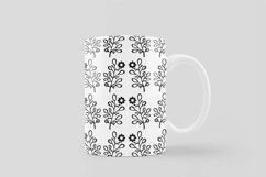 Black &amp; White Floral V02 Seamless Patterns Collection Product Image 4