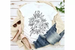 Flower bouquet svg, Floral svg, Botanical svg Product Image 2