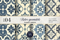Retro Geometric Pattern | Vintage Geometric Texture Product Image 1