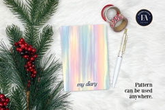 Holographic Pastel Digital Paper, Iridescent Texture Product Image 4