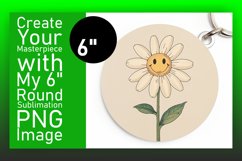 Summer Bloom Sensation: Smiling Flowers Sublimation PNG Product Image 1