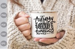 Autumn Leaves and Pumpkin Please SVG/ Autumn SVG Cut Files Product Image 2