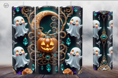 4 Spooky Tumbler Wrap Sublimations, 20 oz Product Image 3