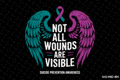 Not All Wounds are Visible Svg | Quotes Svg | Svg Cut Files Product Image 1