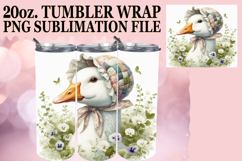 Luminous Sublimation 20oz tumbler wrap, Goose Product Image 1