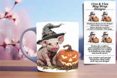 Pumpkin Animal Mug 11oz/15oz Wrap Sublimation PNG Product Image 1